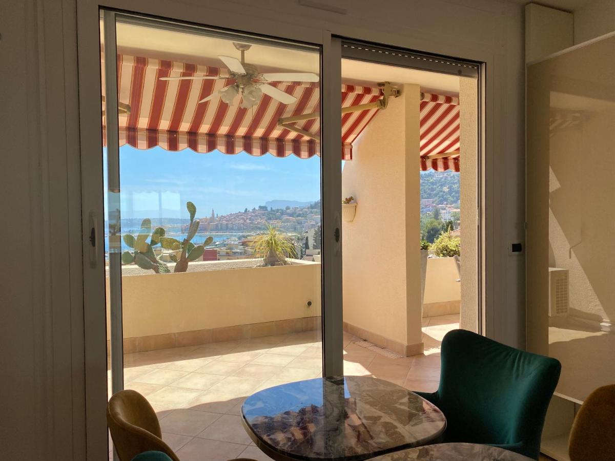 芒通Mansfield Vue Carte Postale Terrasse Piscine Calme Port A 200M A Pied公寓 外观 照片