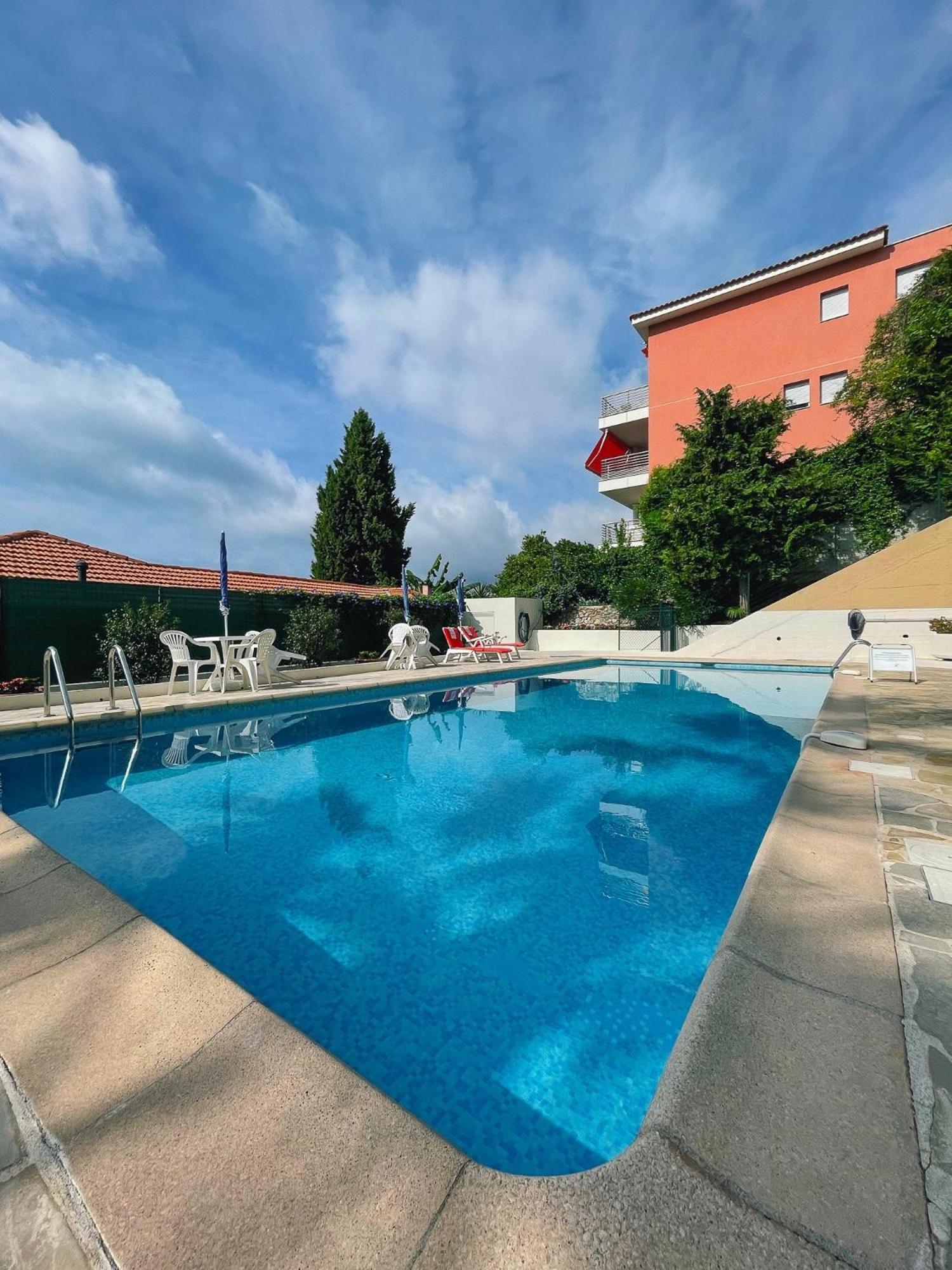 芒通Mansfield Vue Carte Postale Terrasse Piscine Calme Port A 200M A Pied公寓 外观 照片